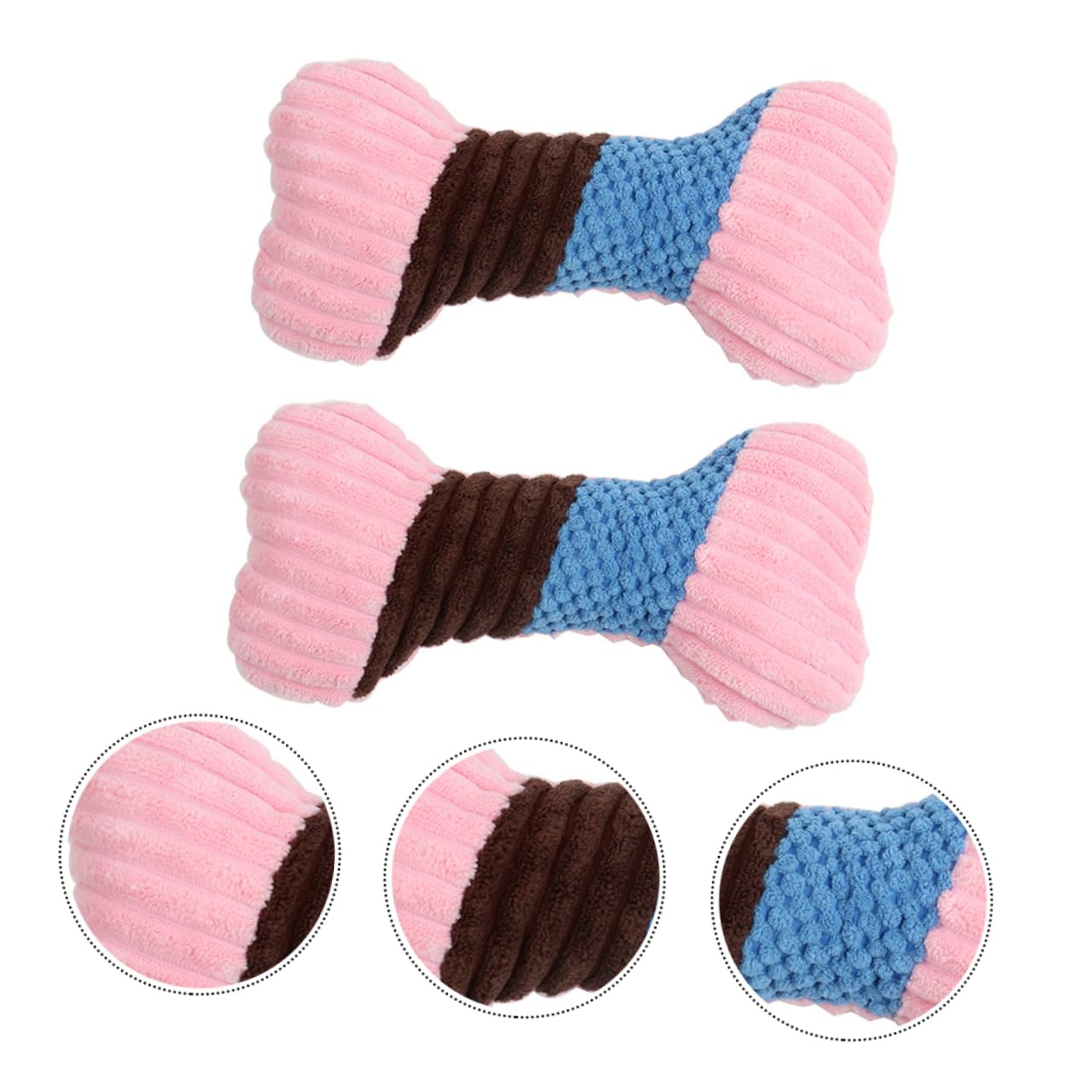 FRCOLOR 3sätze Teiliges Plüsch-kauspielzeugen Für Katzen Und Hunde Quietschend Geeignet Zufälligen Farben Fördert Spielspaß Und Hilft Beim Stressabbau