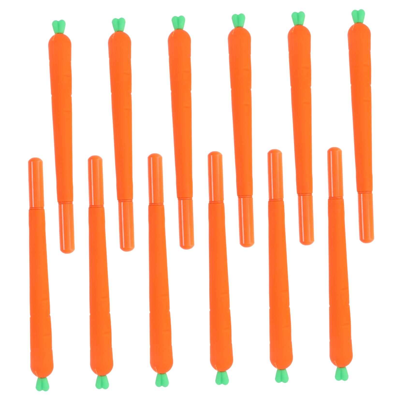 Lot De 12 Stylos À Encre Carotte Mignons Pour Fournitures Scolaires De Bureau