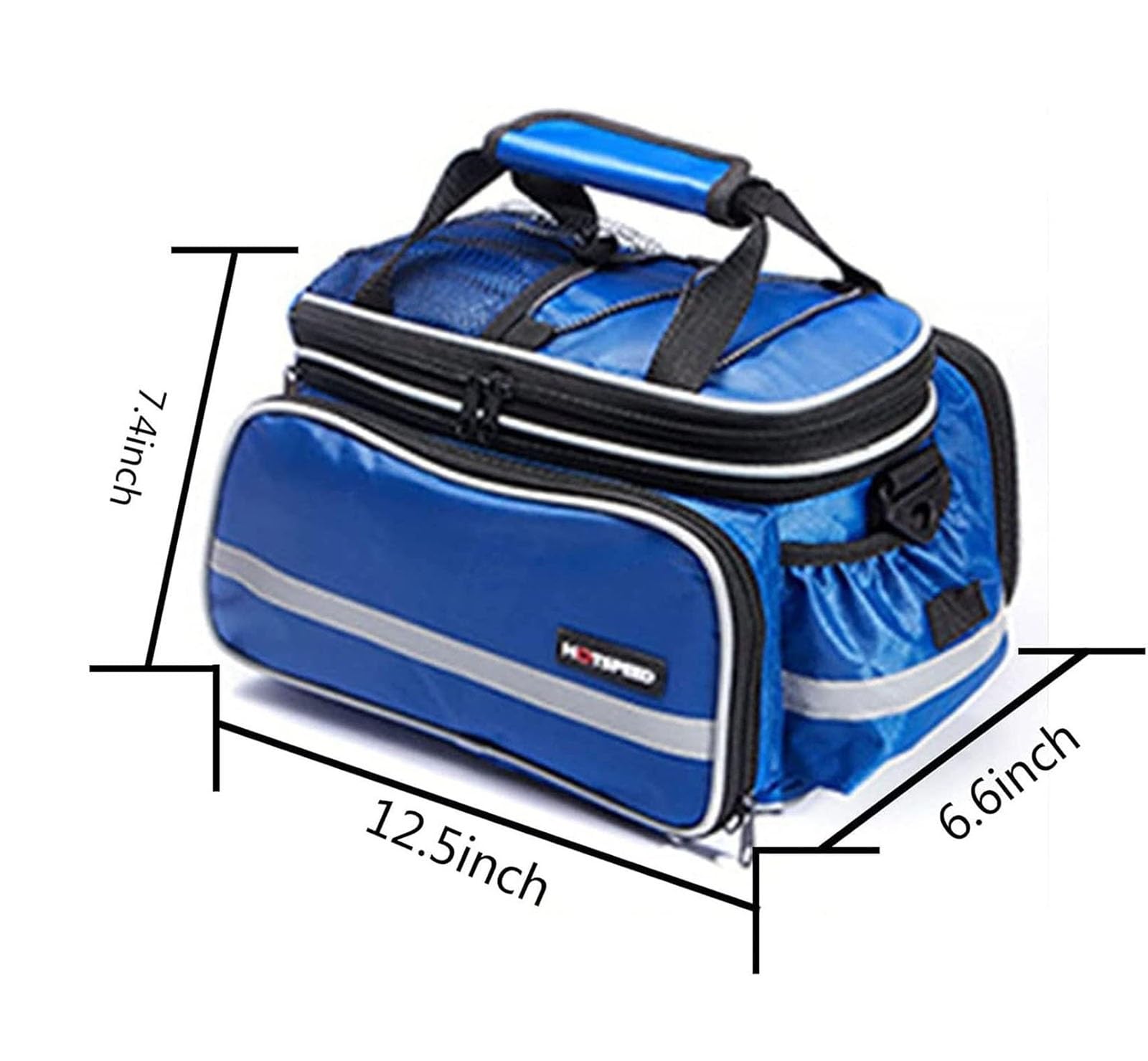 Bolsa portátil de primeros auxilios vacía, bolsa de enfermería con asa, bolsa para kits médicos de emergencia, para visitas a domicilio, atención sanitaria, cuidados paliativos, viajes(Blue)