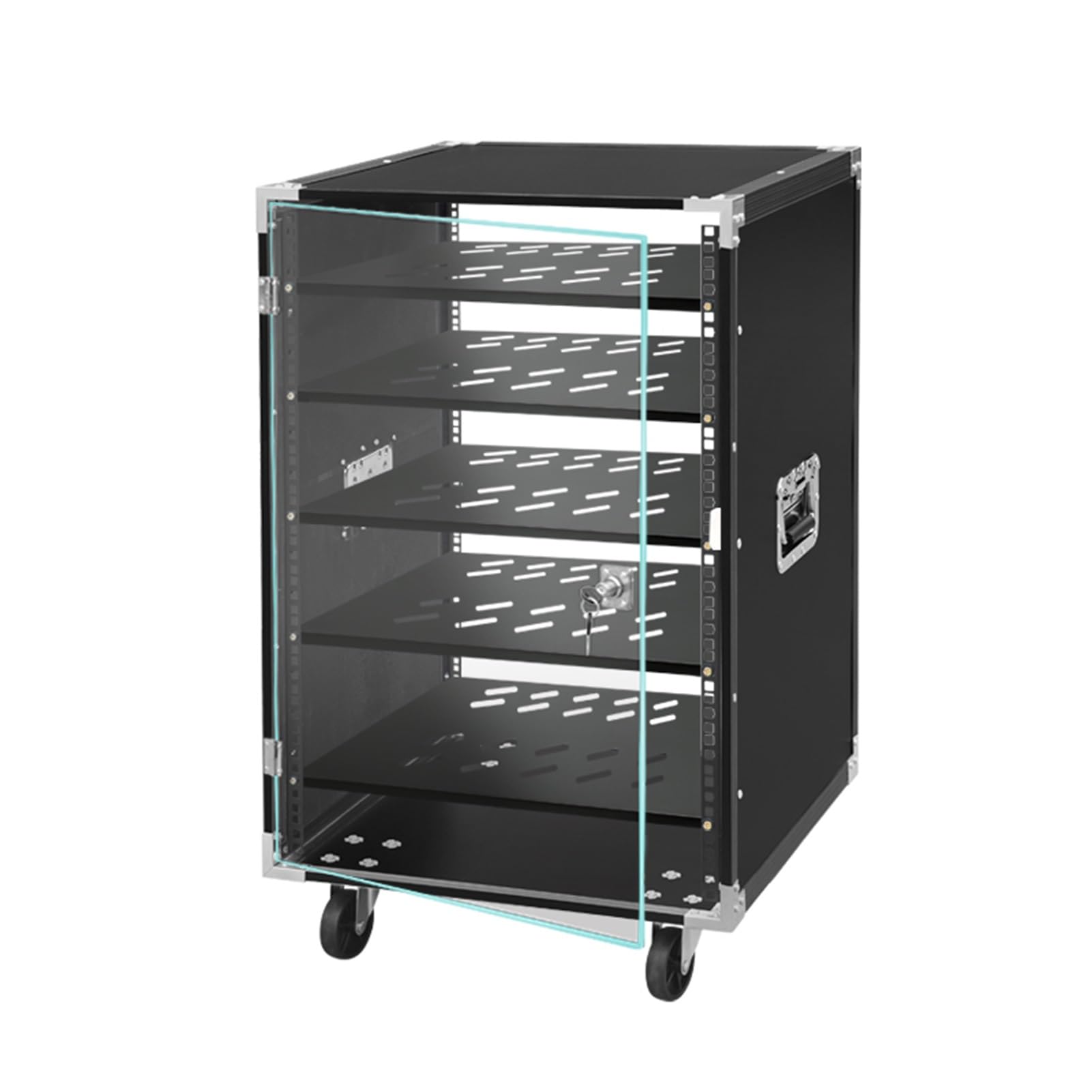 ZIGTUEI Audio-Video Media Stand, Stereo Cabinet, Record Player Stand, Audio Rack, Mobile Game Console Stand, Modern AV Cabinet, for Living, Gaming,