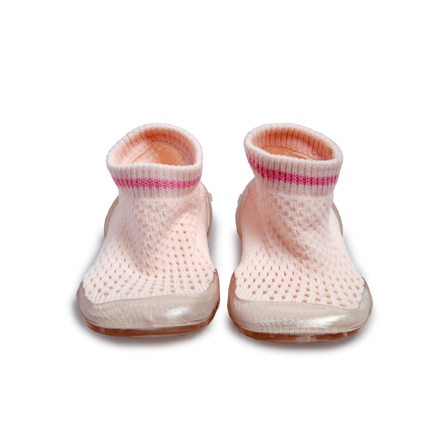 BabyMoo Comfy Knitted Pink Anti-Skid Sock Shoes Ultimate Comfort and Style for Infants, Toddlers, and Kids! Lightweight, Durable Rubber Sole Pull-On for Baby Boy Shoes Baby Girls Shoes (B094YJ15CN) Amazon Price History, Amazon Price Tracker