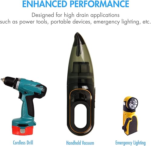 Miniatura 6 de Tenergy Batería recargable SubC 2200mAh NiCd con parte superior plana con pestañas