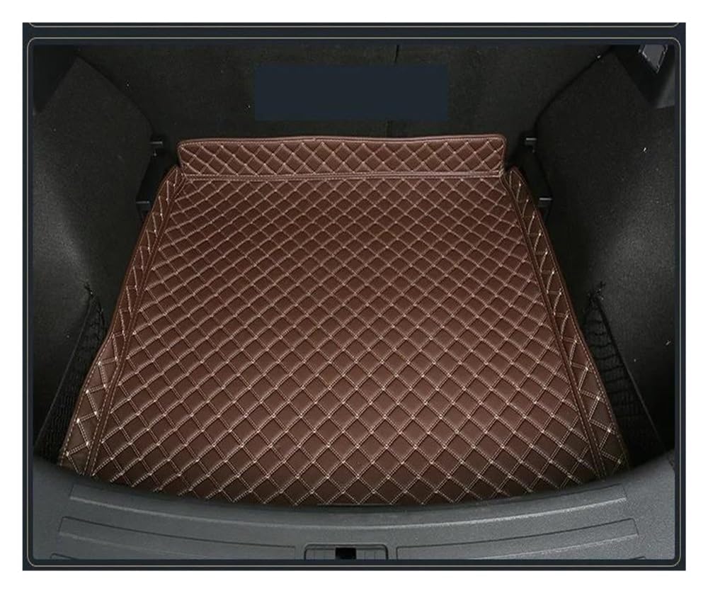 Alfombrilla de PU para maletero de Coche MG ZS 2019 2020 2021, revestimiento de carga, accesorios interiores (Café, 1 unidad)