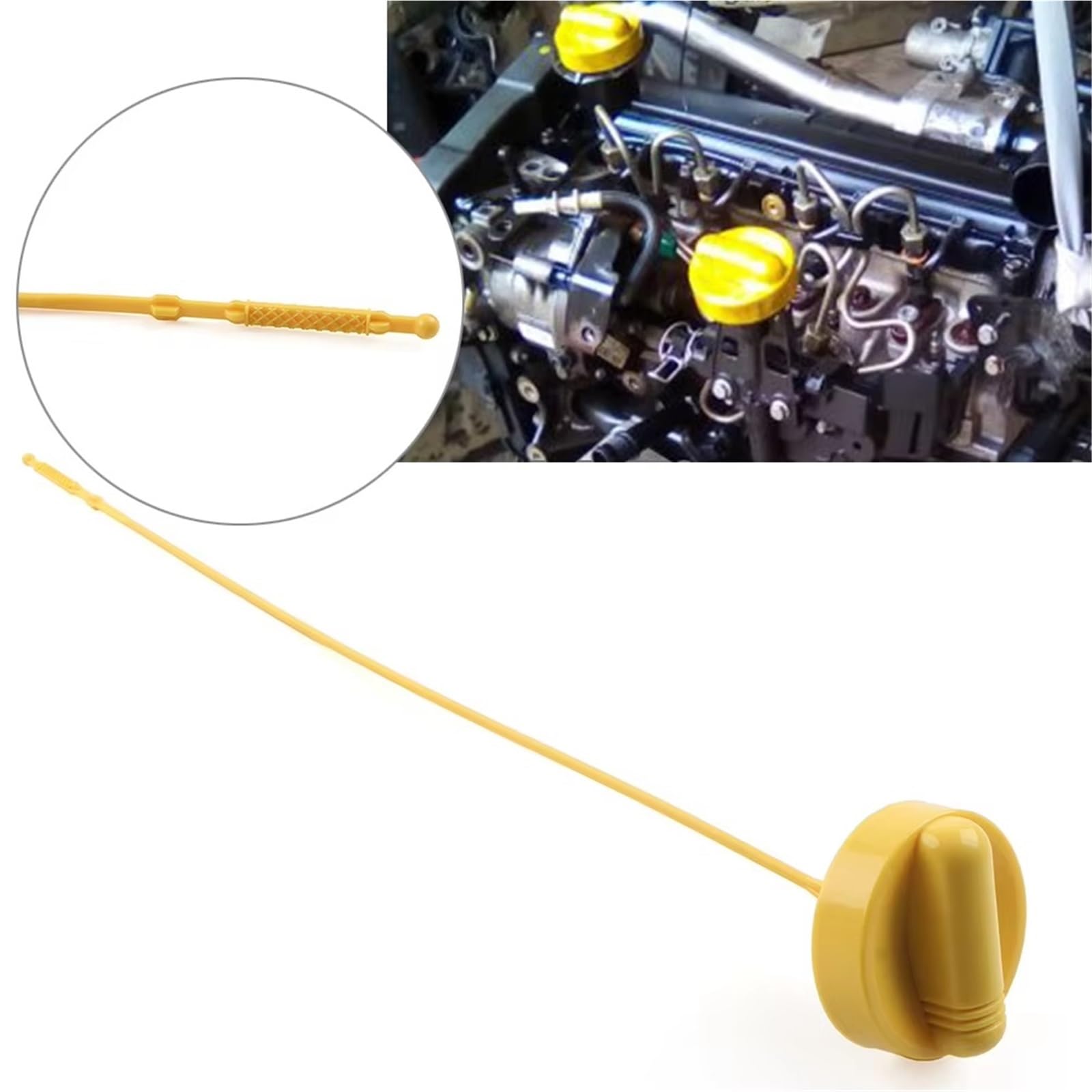 Specifiche per Clio MK3 1.5L 2005 2006 2007 2008 2009 2010 2011 2012 2013 2014 Asta di Livello Olio Motore OEM:8200355344
