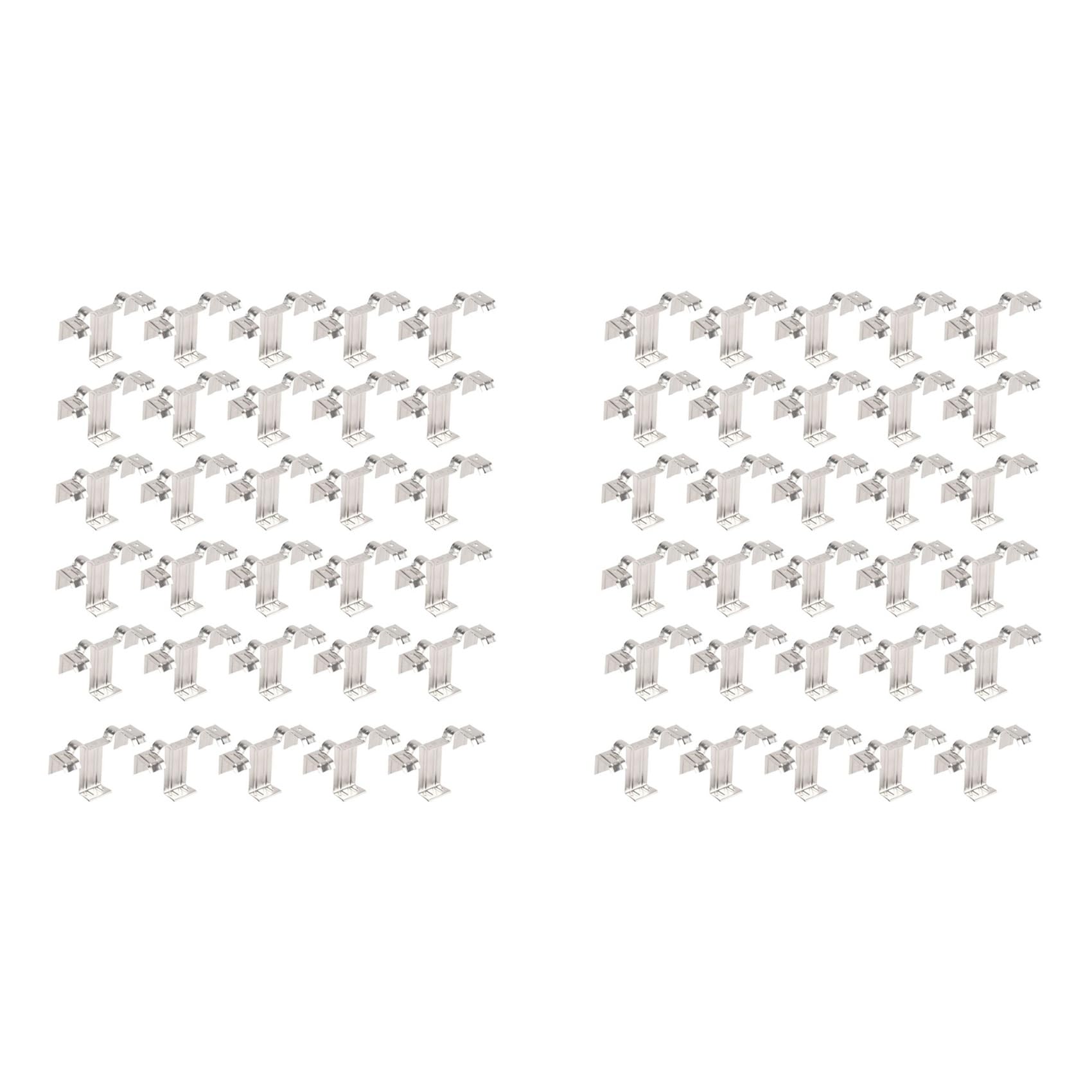 Jnchdghwa As Shown 60Pcs Photovoltaic Panel Drainage Buckle Plate Solar Panel Water Drain Clip For Solar Panel Draining 40Mm