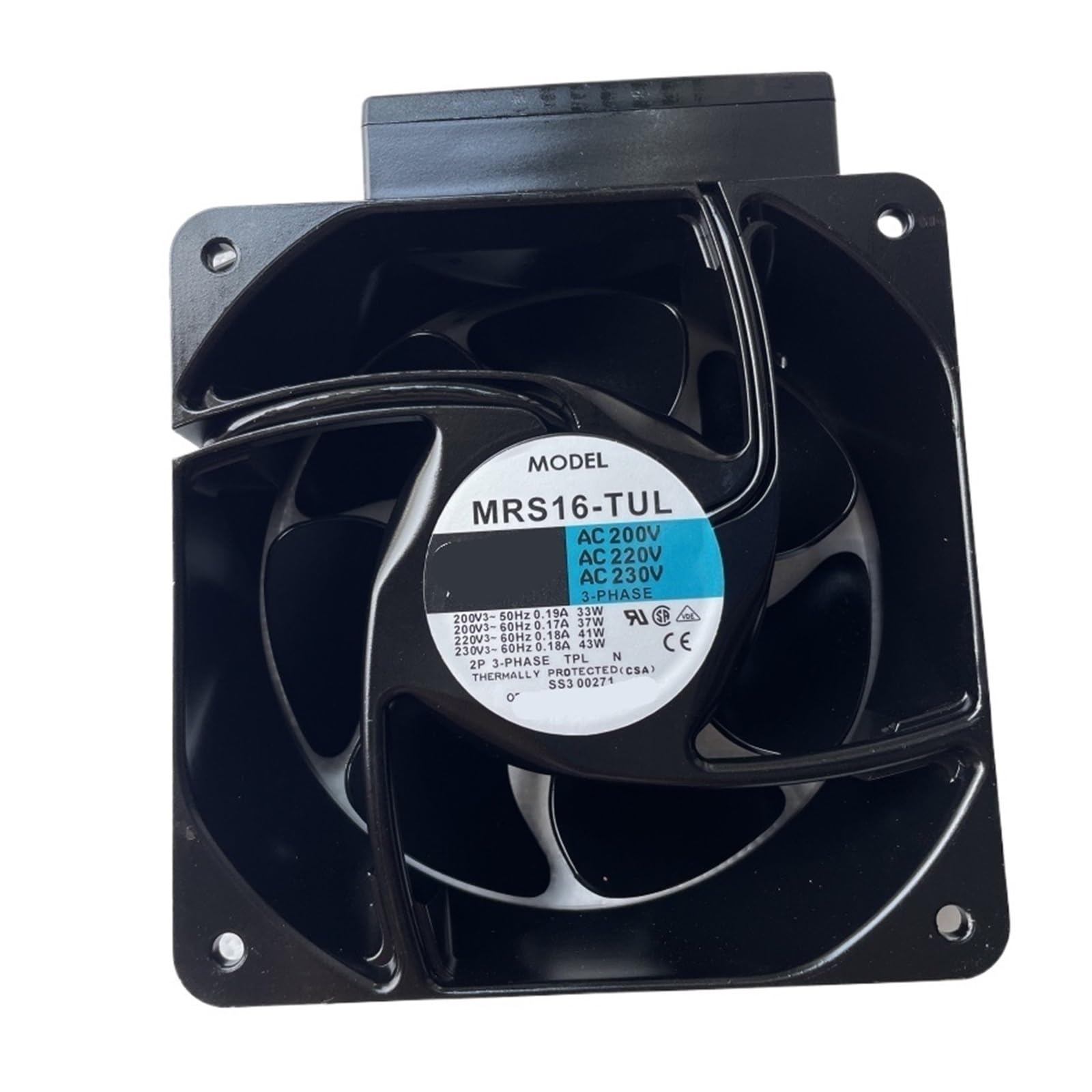 MGIMGFKZD MRS16 AC 200-230V 160 * 160 * 62mm 16cm 3 Phase Fans
