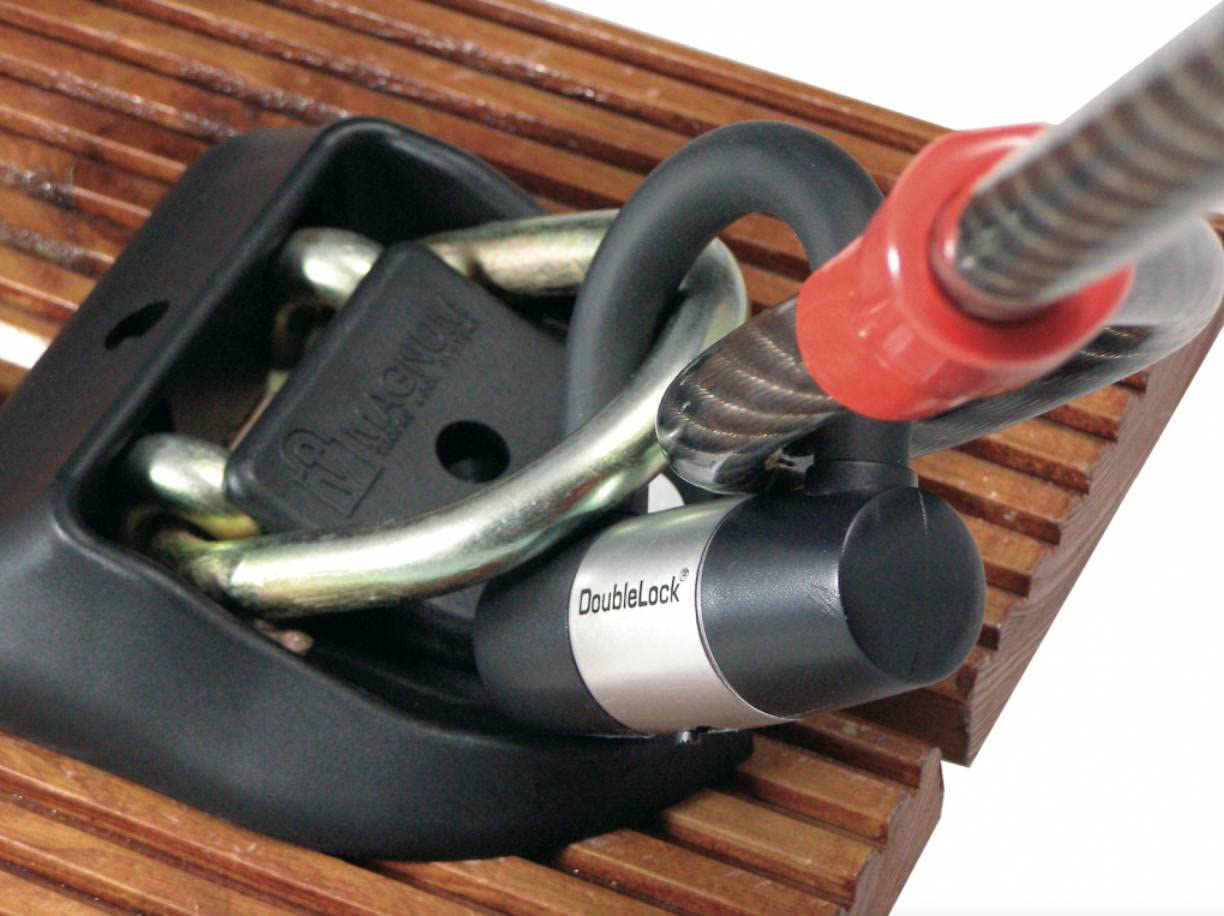 merk 090-080 DoubleLock Dock Lock, Nero