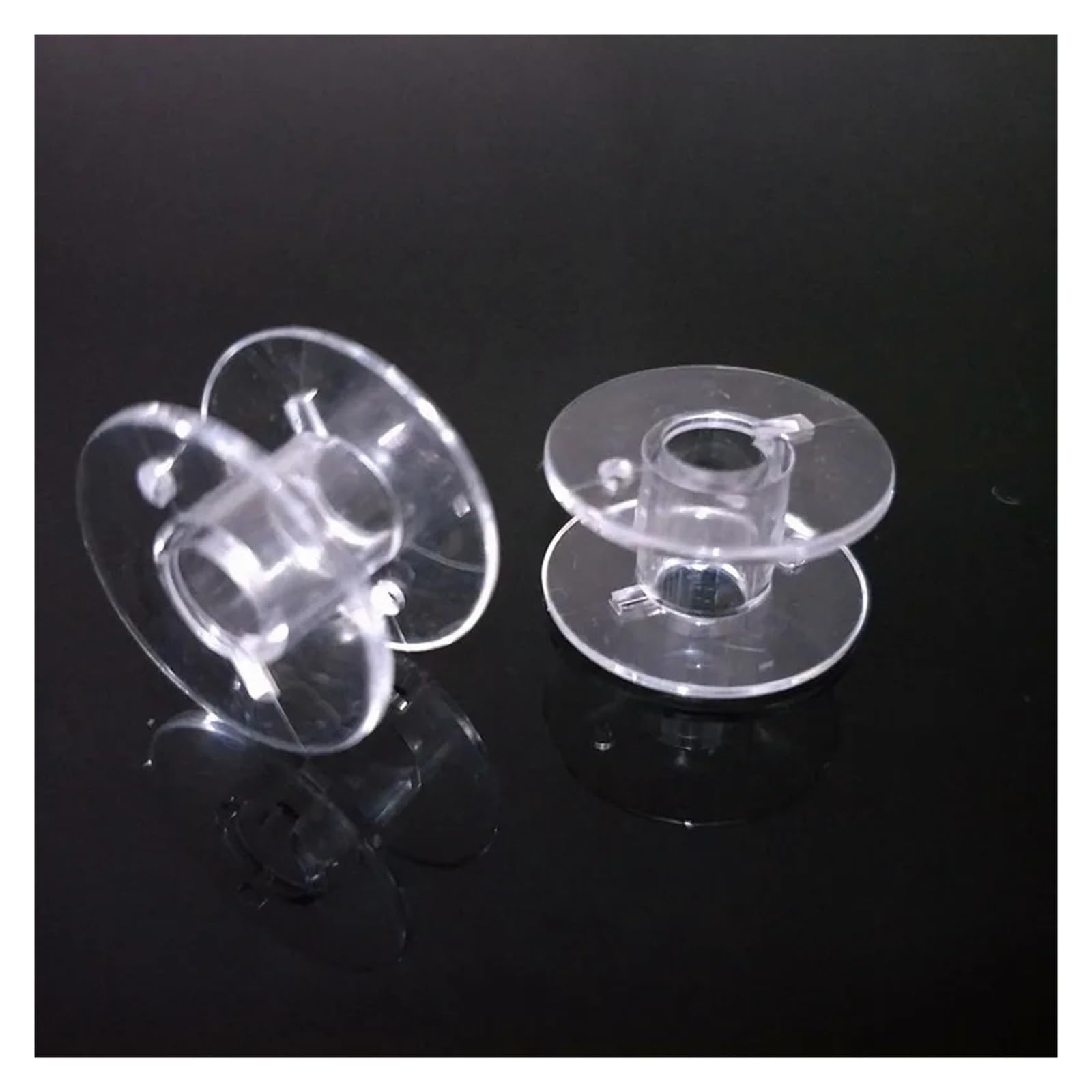 Bobinas de plástico para hilo de bordar, Bobinas de hilo 500 Uds. Máquina coser plástico transparente Sa156 for máquina bordar