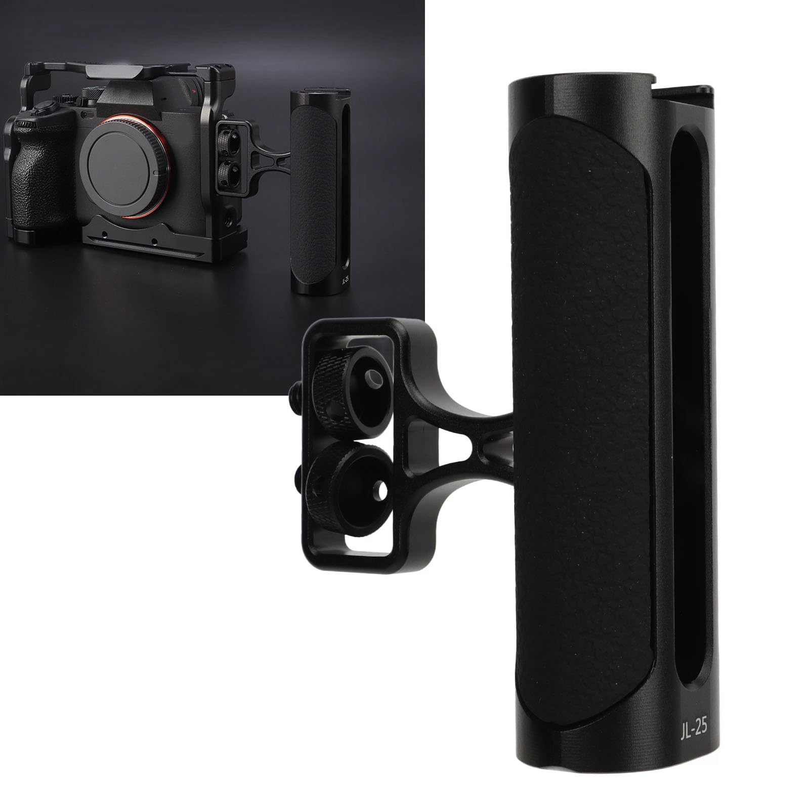 Amazon.co.jp: カメラケージサイドハンドルグリップ写真ビデオブログ用
