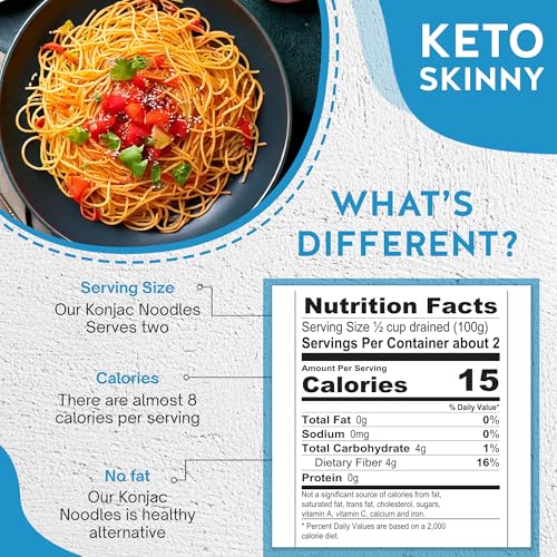 Nashi Shirataki Konjac Moyu Spaghetti – Keto-freundliches Essen, Glucomannan-Premium-Rezept für geruchsfreien Geschmack, geeignet für vegane, fettfreie kalorienarme Ernährung Verzehrfertig (8×190g)