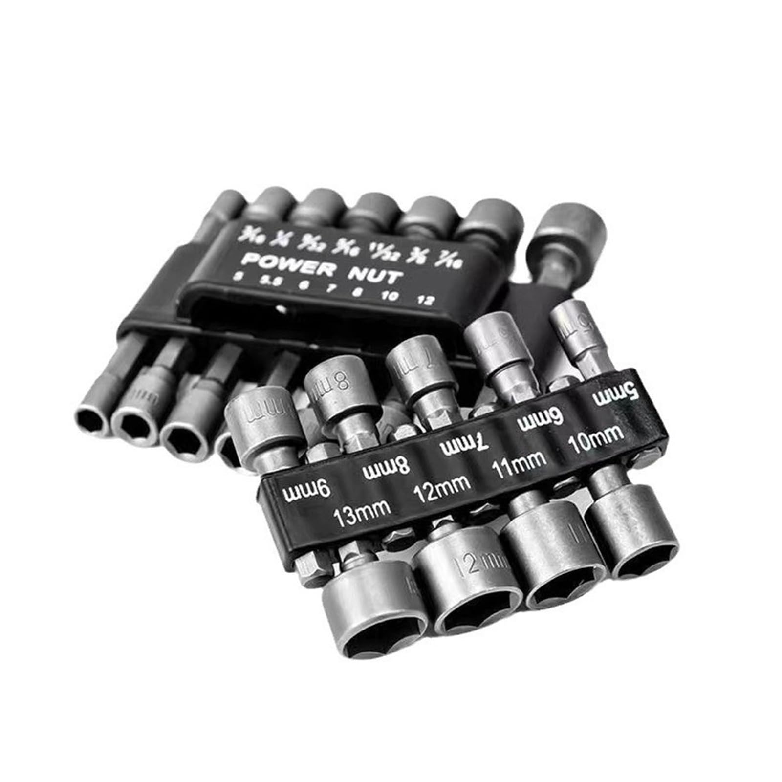 Cacciavite a bussola esagonale, punte da trapano, set di chiavi a bussola, adattatori for punte da trapano 9/14 pezzi(14 PCS)