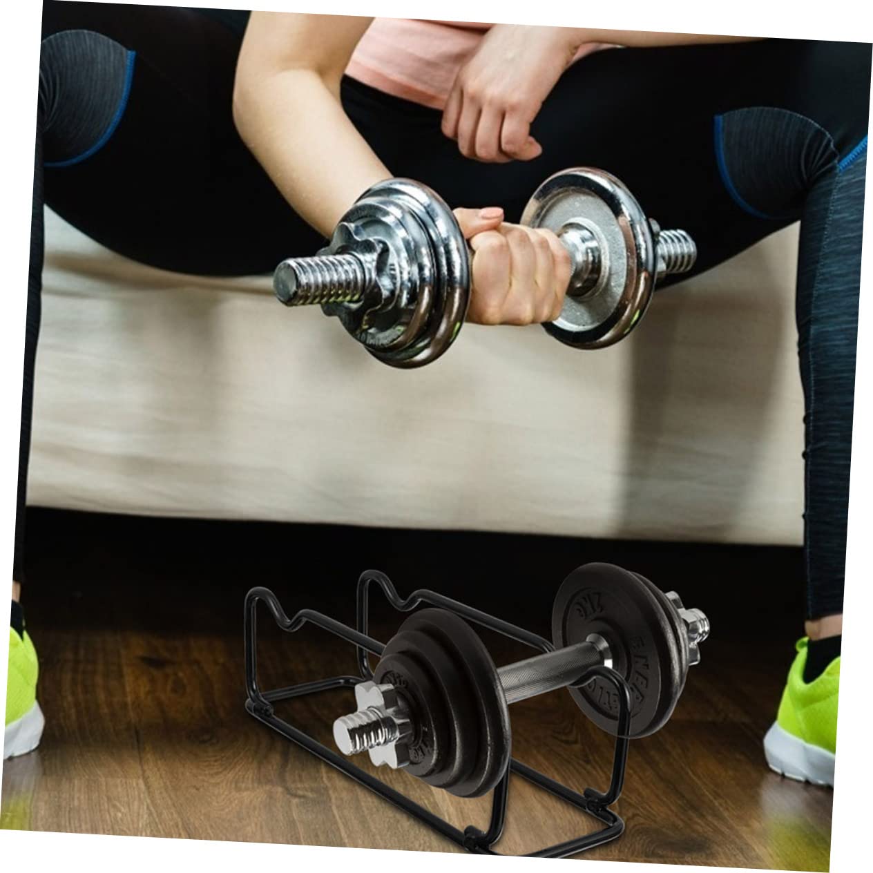 Operitacx 2pezzi Supporto Per Manubri Da Fitness Supporto Per Riporre Manubri Articoli Per Fitness Compatibile Vari Tipi Di
