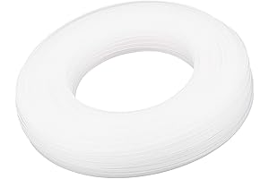 PH PandaHall White Plastic Whalebone Boning Roll for Bridal Gowns