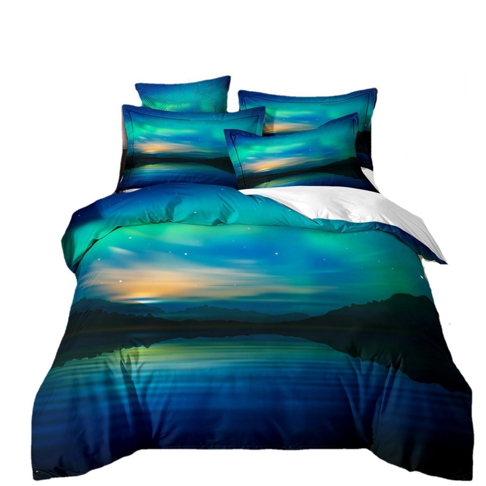 King Size Duvet Cover Sets Green Landscape King Size Bedding