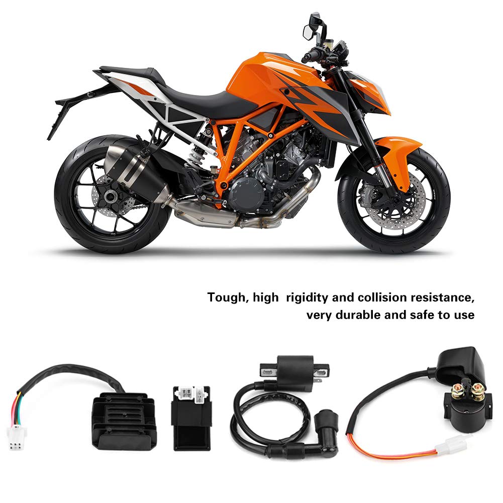CDI CDI jednostka regulatora cewki zapłonowej, cewka + jednostka CDI + regulator prostownika + cewka akcesorium zastępcze do 150 cm³ 250 cm³ PIT Quad Dirt Bike ATV