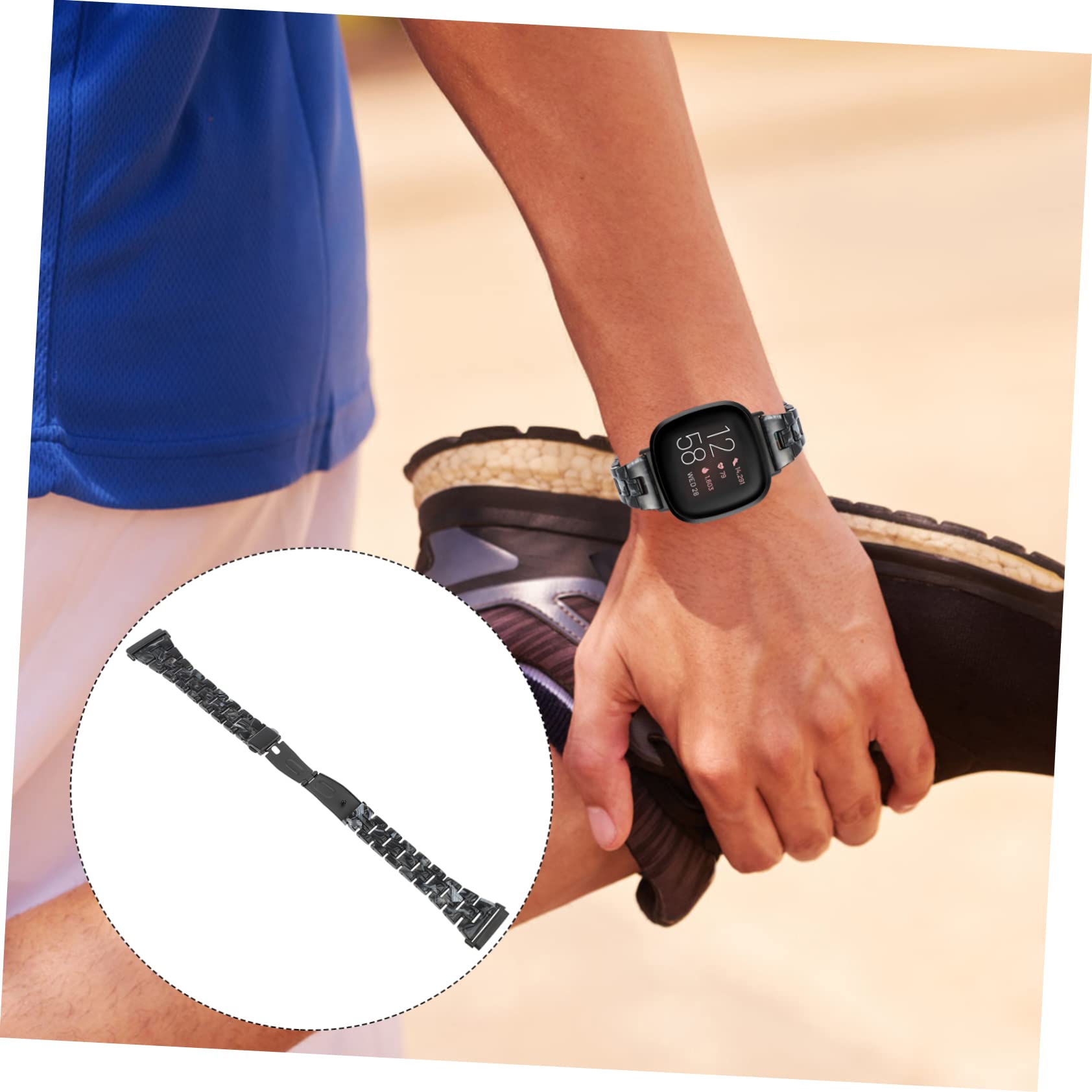 Housoutil Lot De 3 Bracelets De Rechange En Résine Compatibles Pour Montre Connectée Pour Hommes Et Femmes