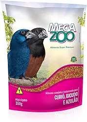 Ração Megazoo Mix para Curiós, Bicudos e Azulões - 350g