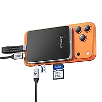 ORICO 10Gbps Magnetico M.2 NVMe SSD Case con USB-C Dock Supporta Registrazione ProRes