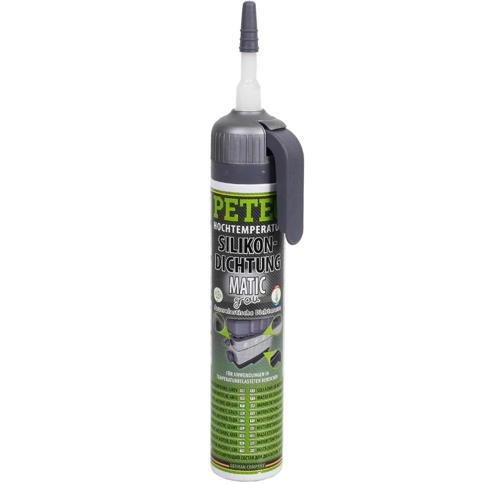 PETEC 6x 97620 Dichtstoff | 6x 97620, PETEC Silikondichtung Matic 200 Ml, Grau,