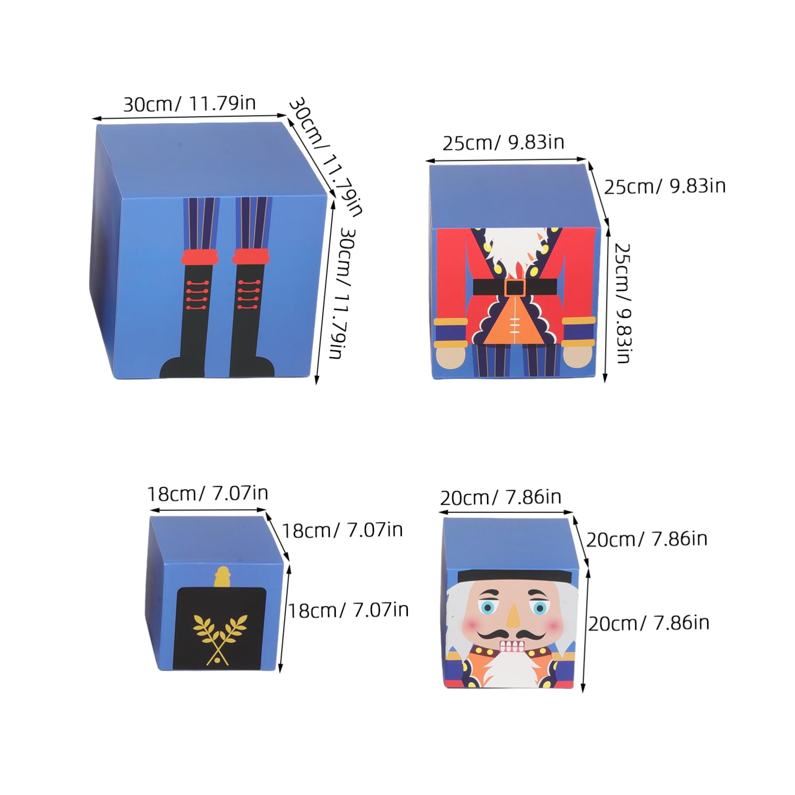 SOLUSTRE Scatole Regalo Per Feste Natalizie Decorative Impilabili Scatole Nidificanti Per Riporre Decorazioni Multifunzionali Per Usi