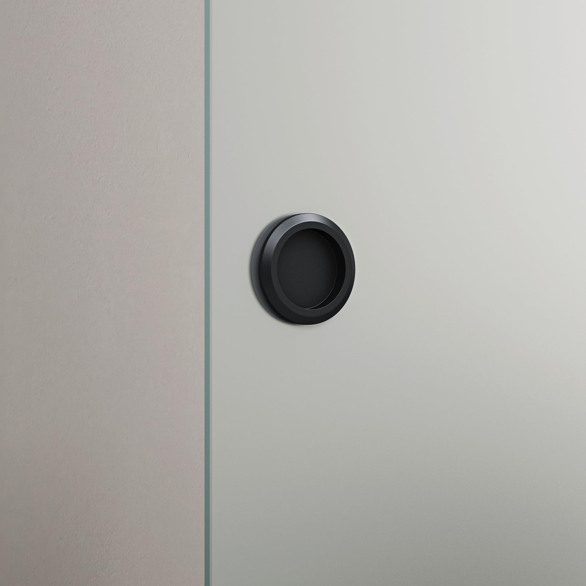 doporro Glasschiebetür Komplettset Softclose 90x215cm ESG Vollsatiniert