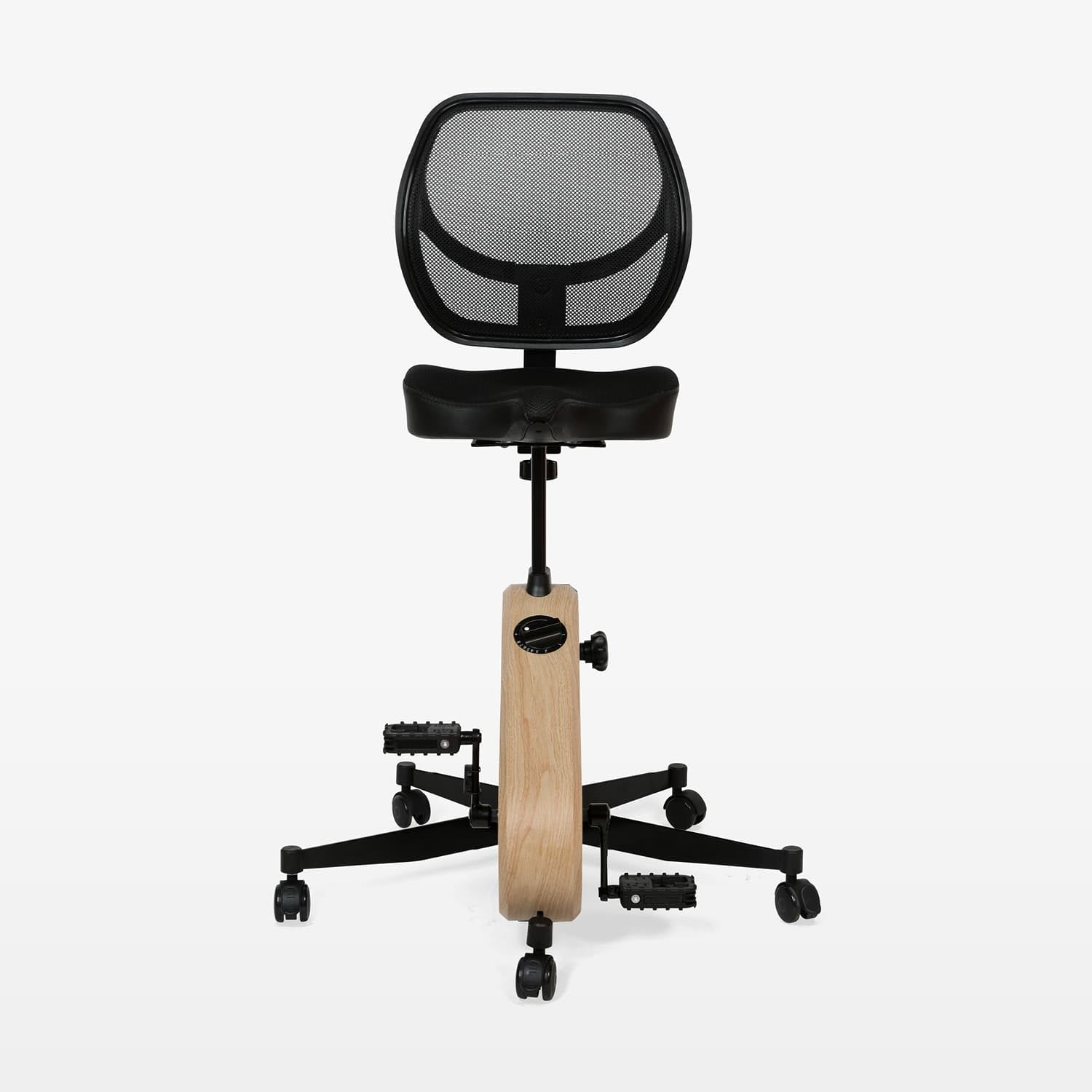 Skandika Liten Mini Cyclette con Computer LCD, 8 Livelli di Resistenza, Braccio e Torace Trainer per la casa, L'Ufficio e la scrivania, Peso utente 110 kg