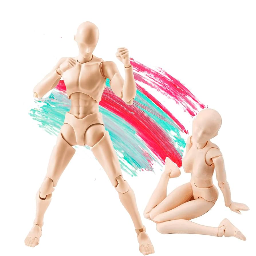 Amazon | Gnallang デッサン人形 関節可動 スタンド付き