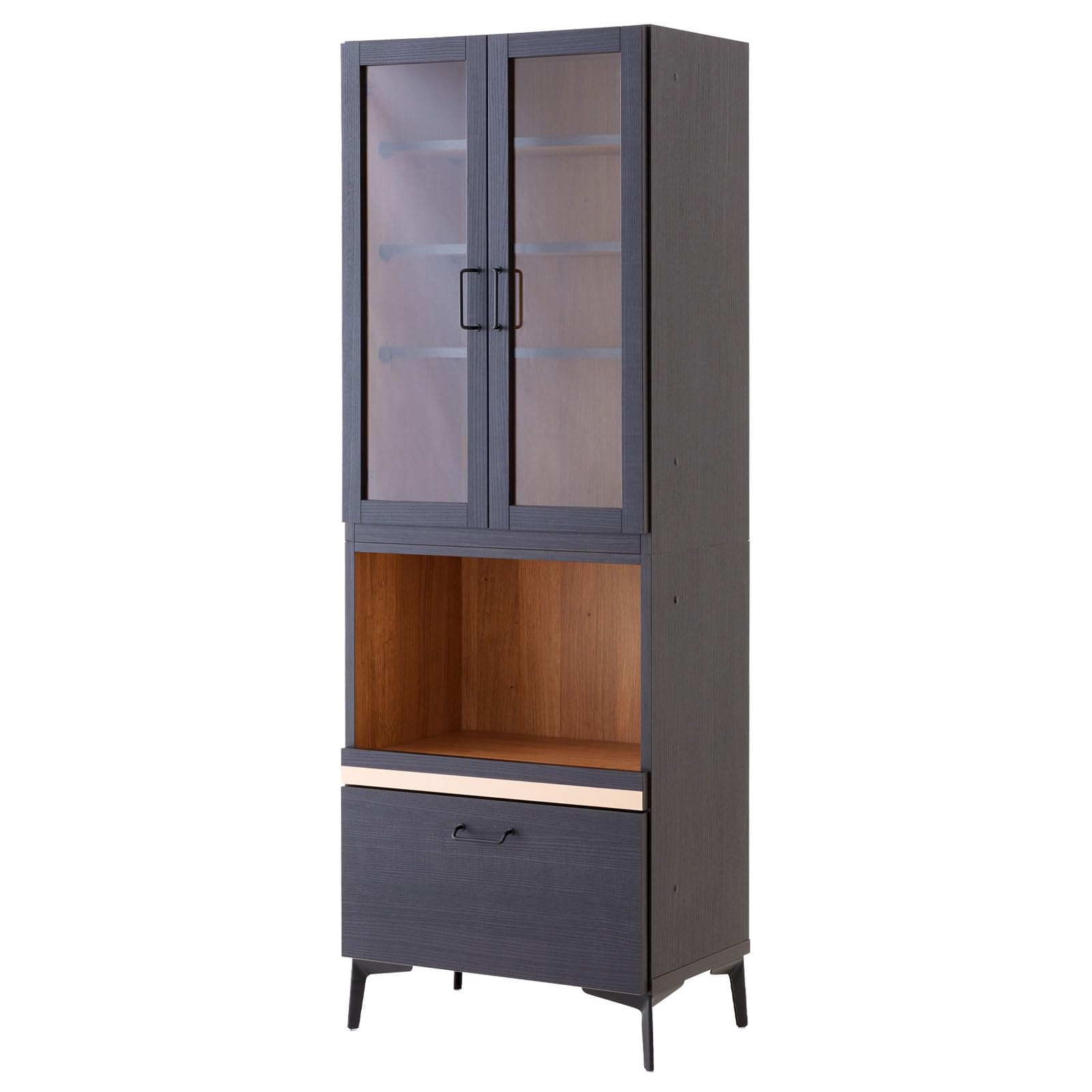 Amazon｜ニュイ 日本製 大川家具 キッチンボード キッチン収納
