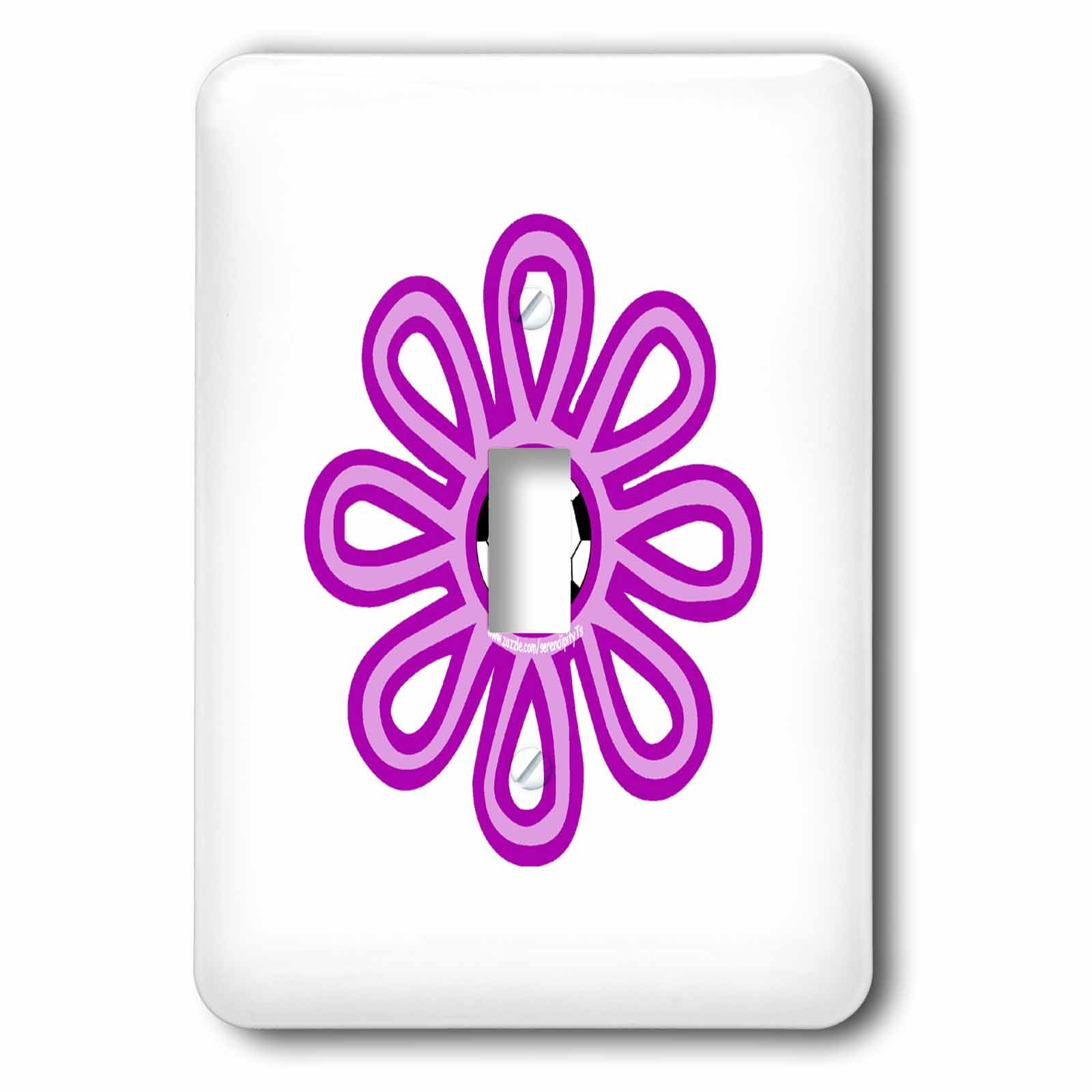 Interrupteur à baïonnette Soccer Flower Purple pour illuminer la chambre d'un enfant