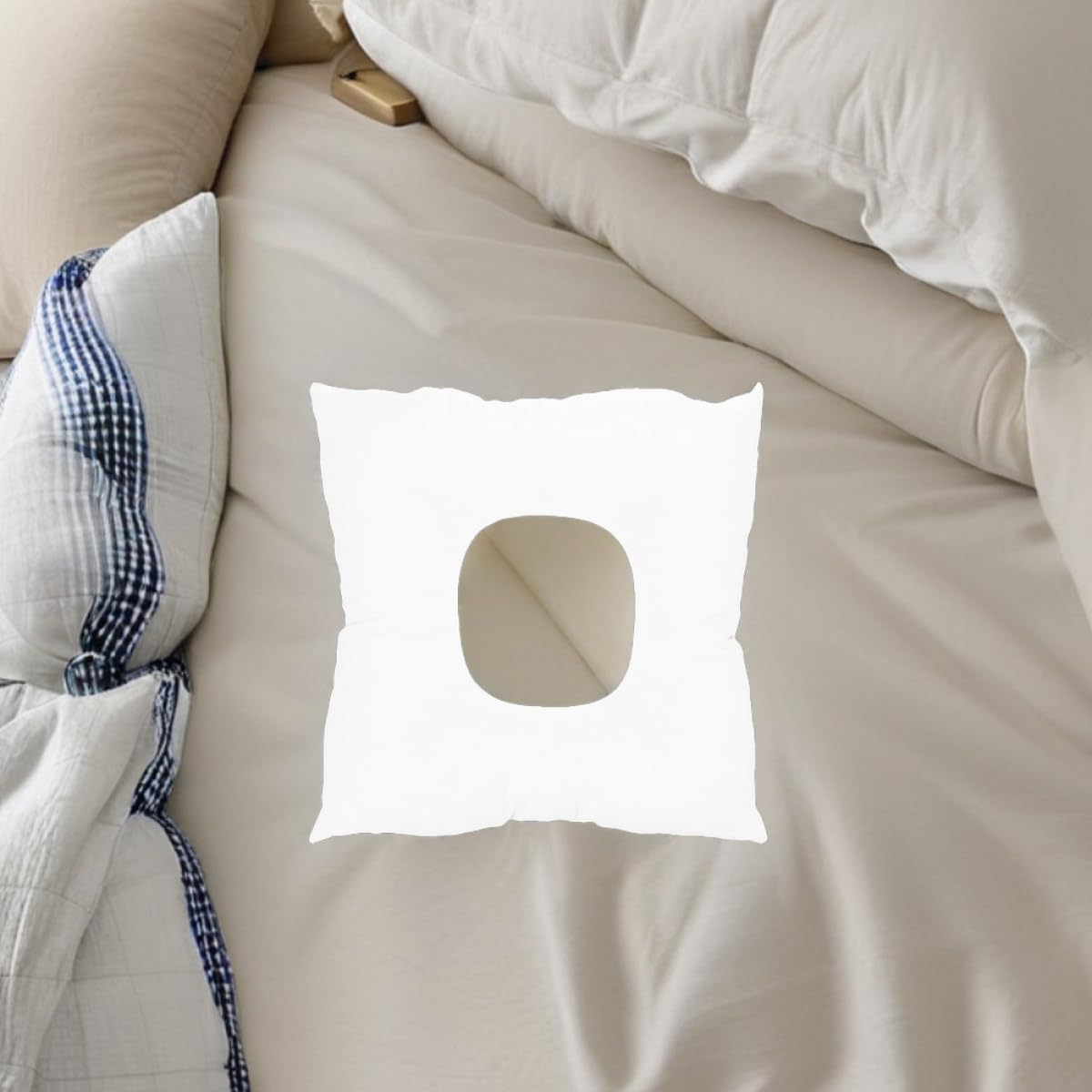 2 Cuscini da Viaggio Morbidi per Viso e Poggiatesta Massaggiante, Cuscino per Lettino da Massaggio Design Antiscivolo, Supporto Confortevole per Salone di Bellezza, Spa e Uso