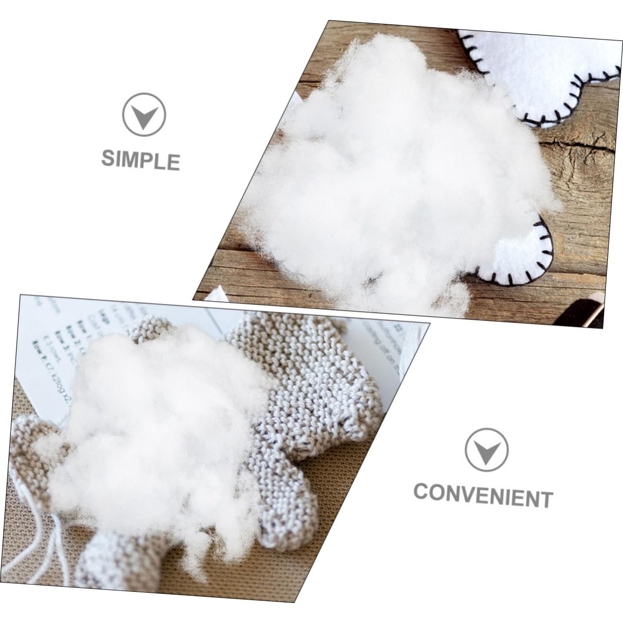 NUOBESTY 4 Stück 1 Kissen Baumwolle Seide Sachen Warmer Hamster Tucker-tape Haustier Butyl Ratte Essen Kaninchen Hängematten Für Szenenlayout-schmuck Coop Polyester Weiß