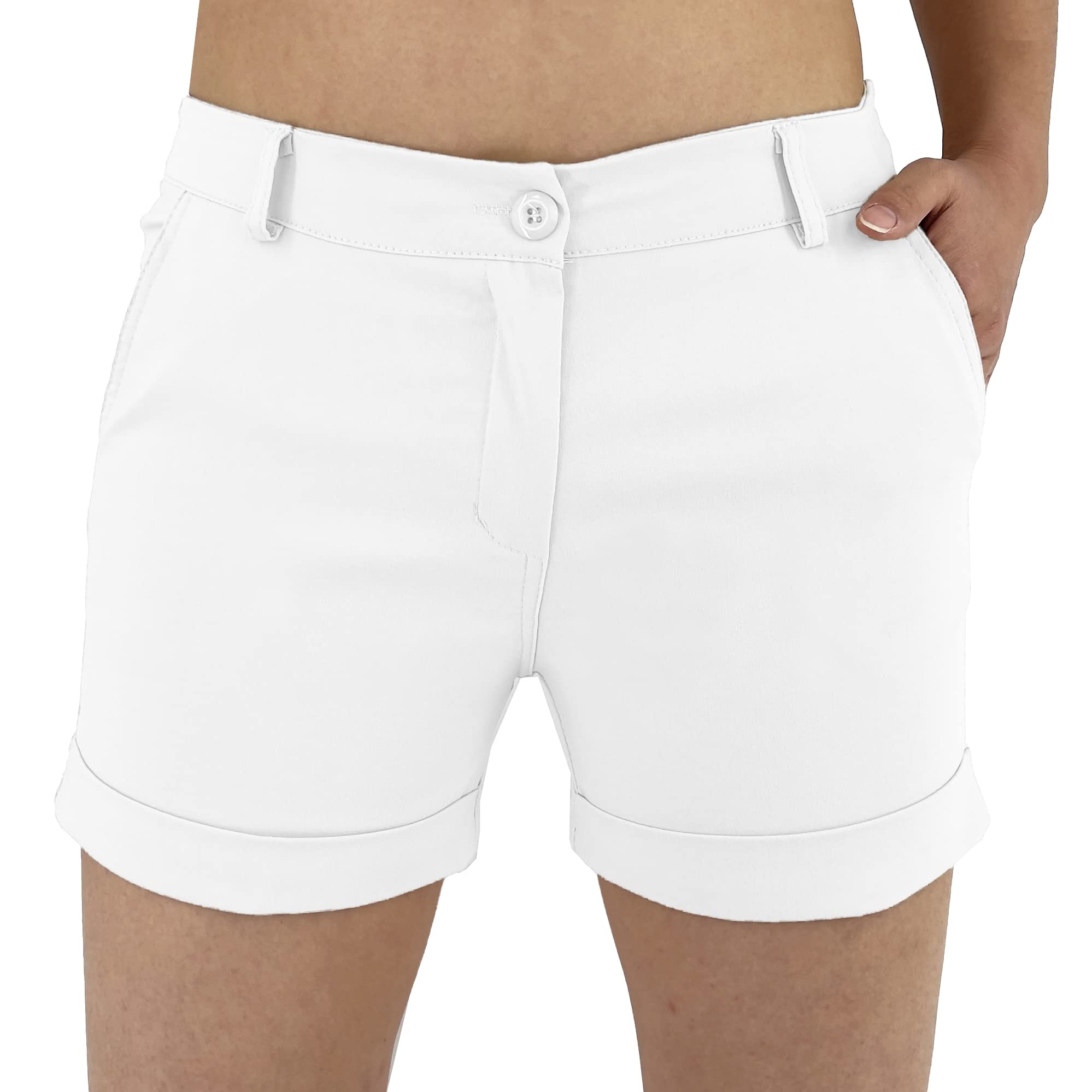 JOPHY & CO. Pantalones cortos para mujer con bolsillos (cód. 3019)