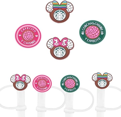 Fundas de popote de silicona de dibujos animados, compatibles con Stanley, de 30 y 40 onzas, protectores de tapas de silicona reutilizables para