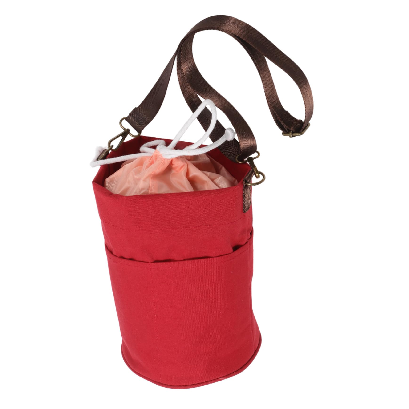 jojofuny 4 Teiliges Strickset Häkelset Tasche Zum Tragen Für Große Aufbewahrung Von Nähzubehör Der Halter Für Erwachsene Einfacher Organizer Garnhandwerk Häkeltasche Rotes Metall
