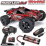 traxxas 1/16 slash  Traxxas Rustler 4x4 Brushed rot 1:10 RTR