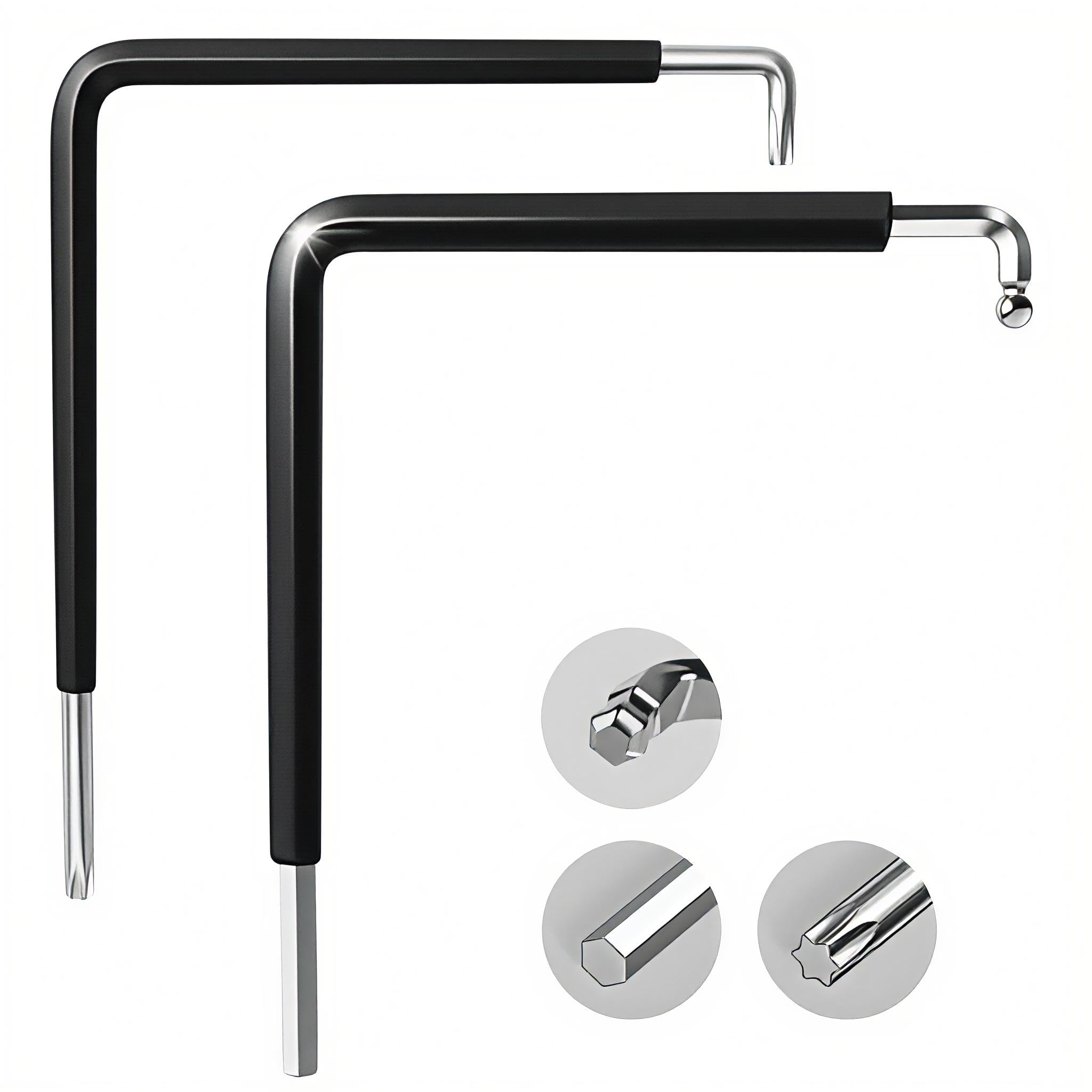2 Piezas de Ajuste para Ventana, Llave Allen Incluye Una Llave Hexagonal Curva de 4 mm y Una Llave de Estrella TX15 para Adecuada para Herramientas de Mantenimiento