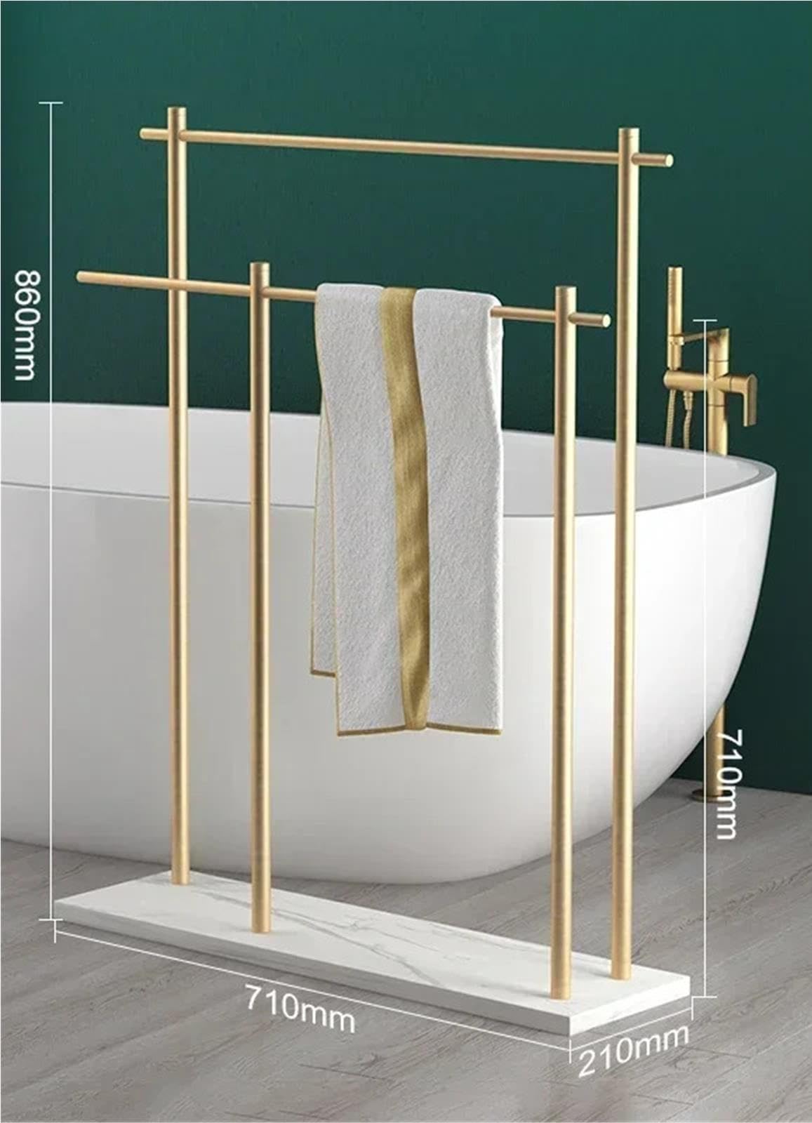 Toallero De Pie Soporte de baño con toallero Piso mármol