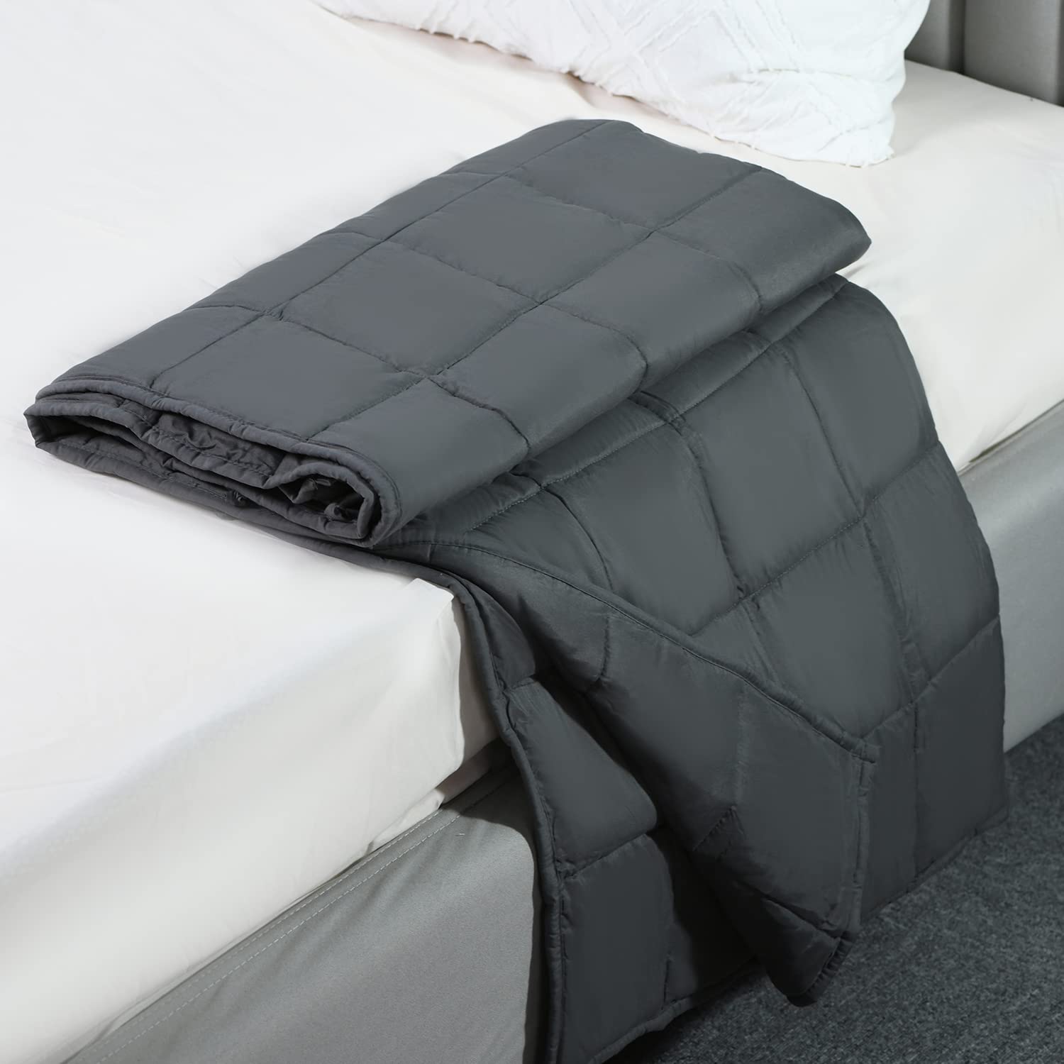 DREAMLANDING Gewichtsdecke Glasperlen Füllung Schwerkraftdecke für Erwachsene Schwere Decke (150 * 200cm,9kg)