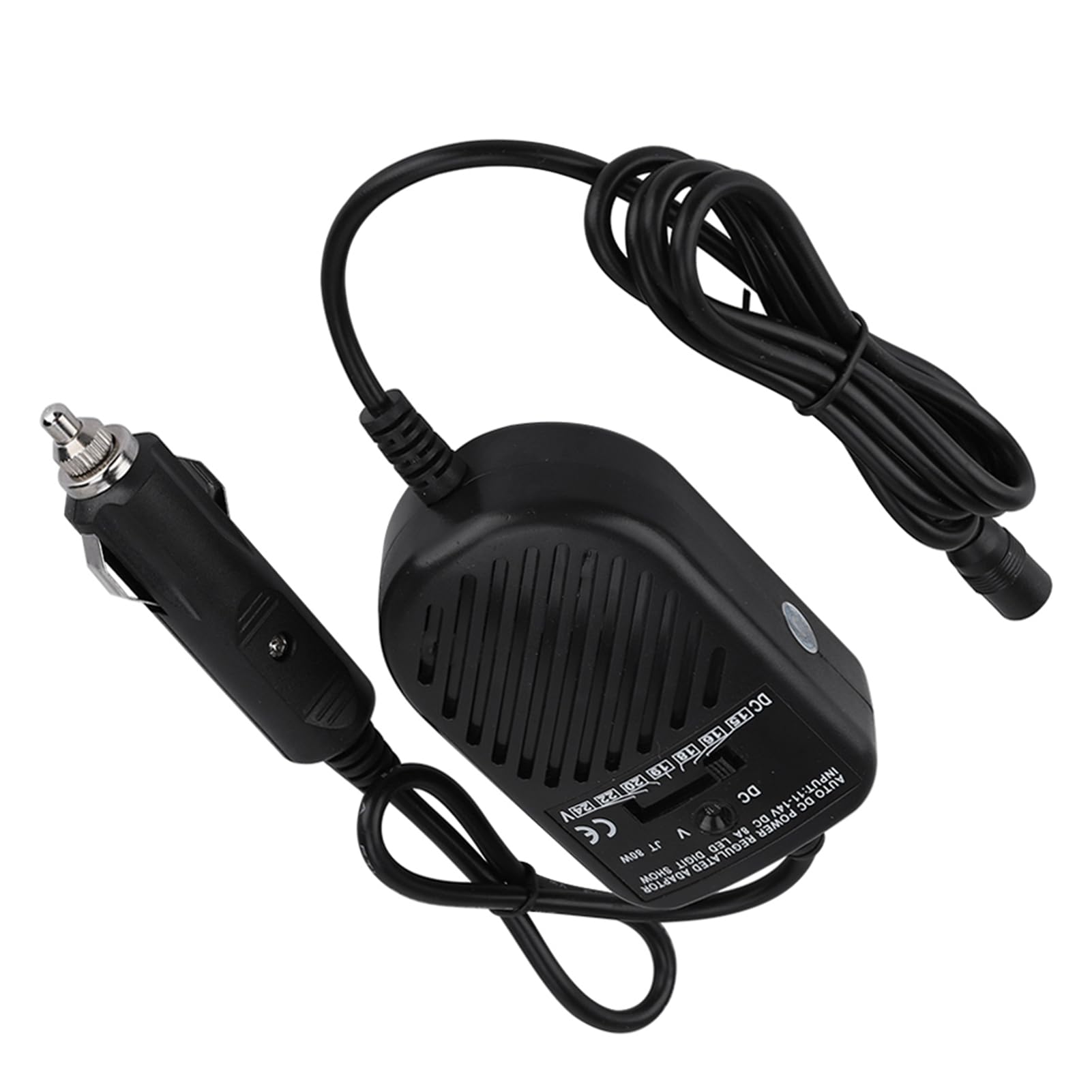 Caricabatteria Auto CC 80W, Adattatore Alimentazione 15-24V Per Laptop Notebook, Basso Ripple Protezione Sovraccarico