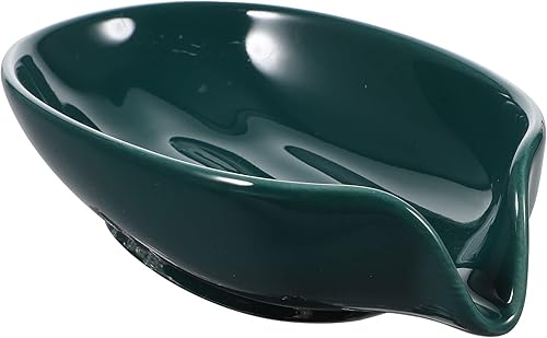 DOITOOL Jabonera de cerámica con piedra de jabón, bandeja de drenaje de jabón, plato colaborativo Grove, bandeja de jabón para bar, jabonera, jabón