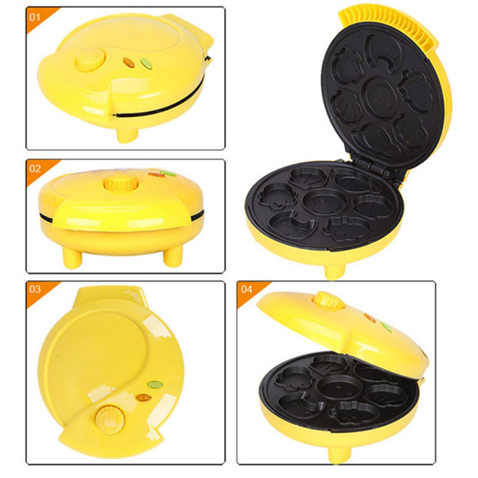 Piastra Elettrica per Waffle E Pancake Che Automaticamente Mini Pancake