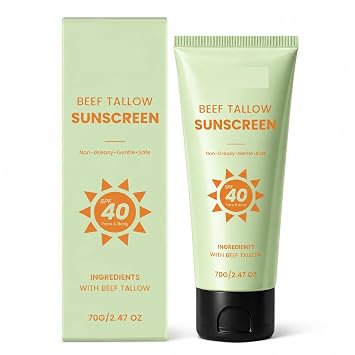 Daily SPF 40 Sunscreen Cream, 70g / 2.47 oz Lightweight NonGreasy Sun Care Lotion for Face & Body