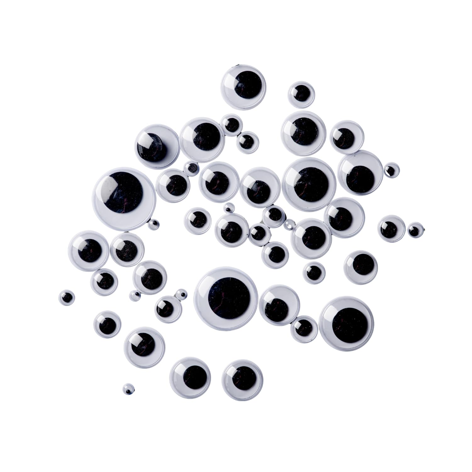 IEIDidactics Kid Vibhuti Crafts Googly Eyes Assorted Sizes (Pack Of 100) - Wiggle Eyes For Arts & Crafts, Dolls, And Soft Toys - Easy To Stick Plastic Button Eyes - 6Mm, 7Mm, 12Mm, 16Mm-image-28