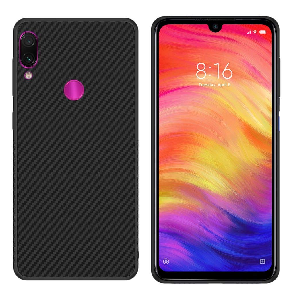 EbestStar Hülle Für Xiaomi Redmi Note 7/7 Pro – Carbon-Optik, TPU-Silikon, Stoßfest