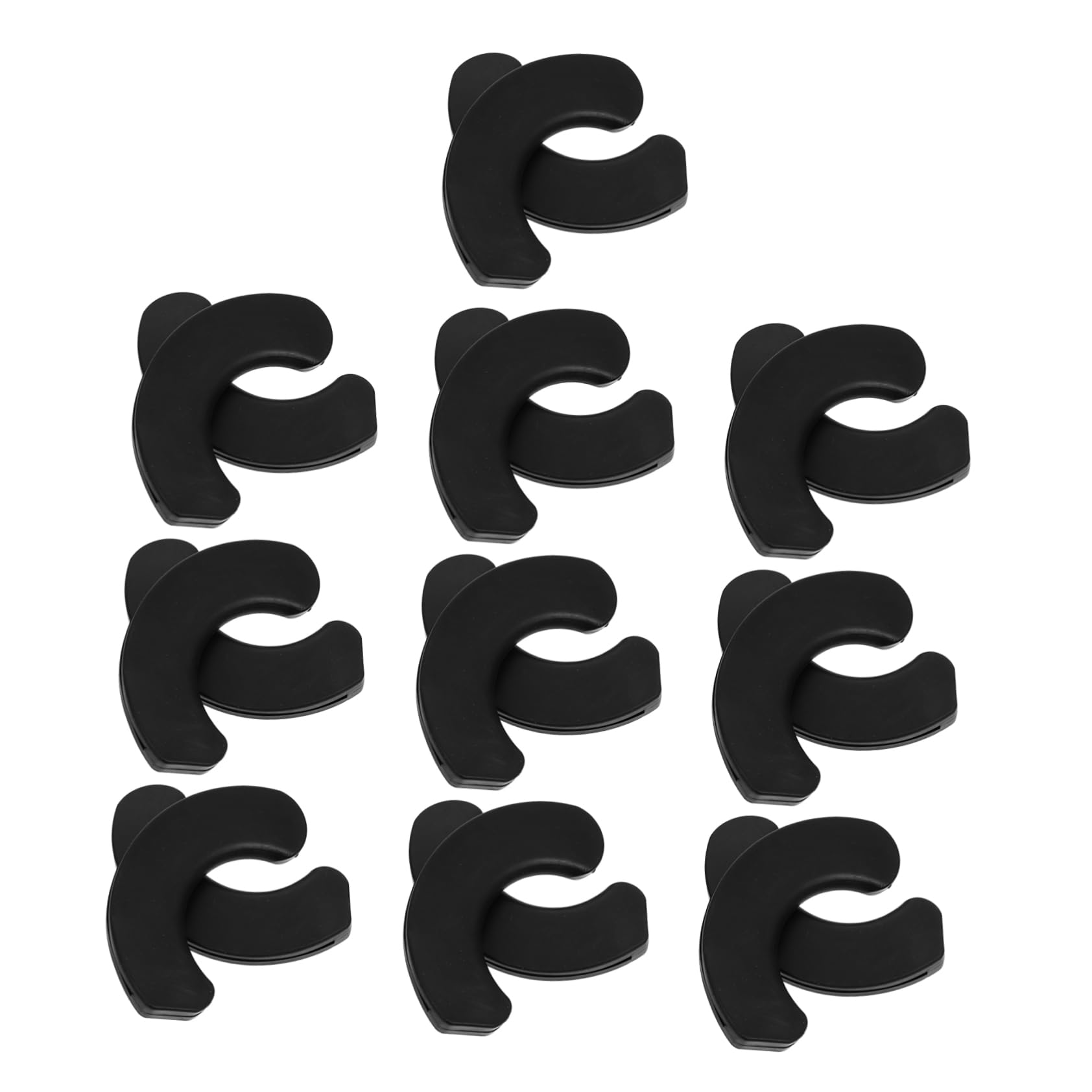 BRIGHTFUFU 20Pcs Black Dumbbell Holders Shockproof Pads for Fitness Tools Durable Dumbbell Cushion for Secure Storage and Protection Essential Workout Accessories