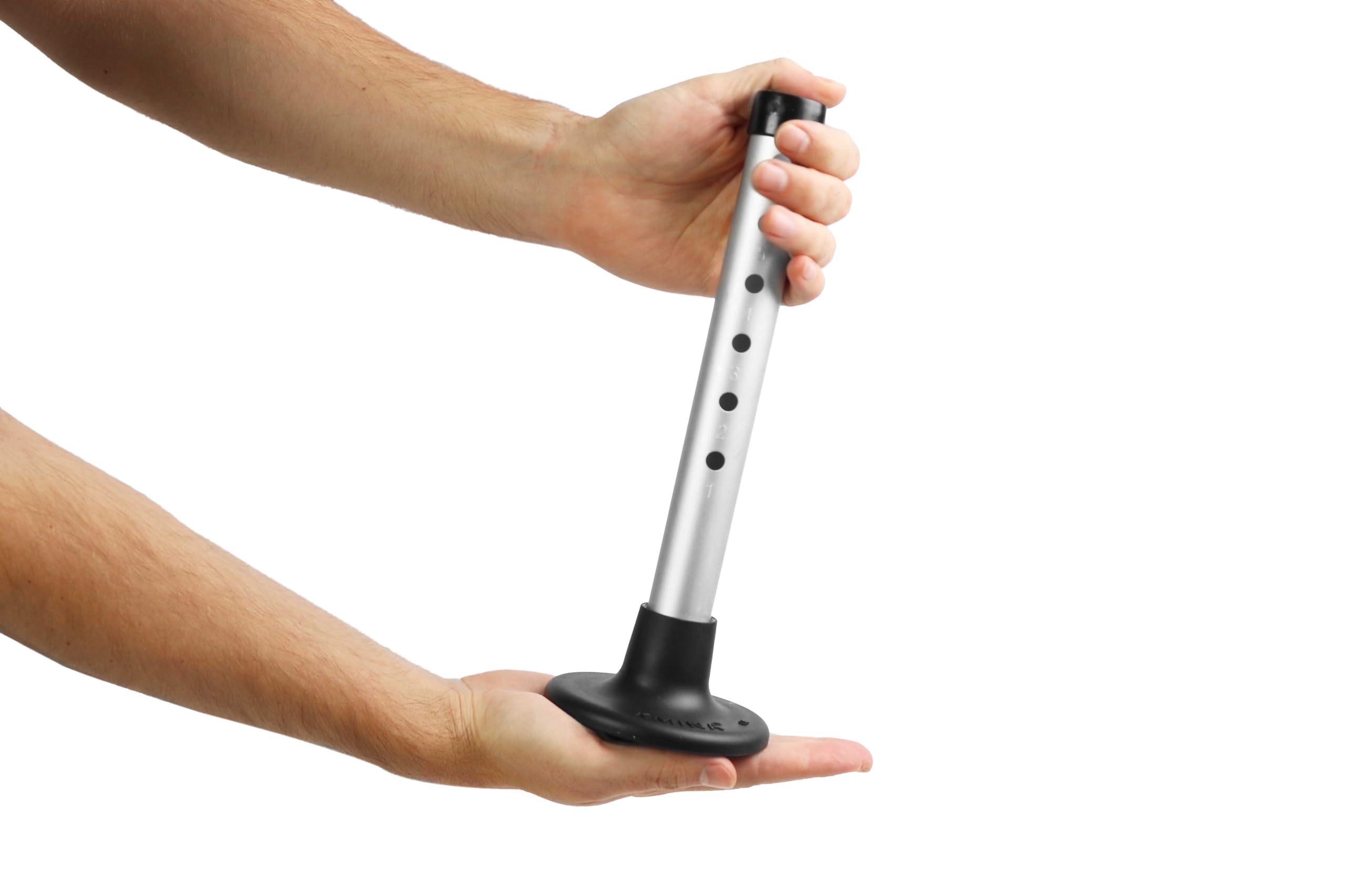 KMINA Non-Slip Rubber Feet For Shower Chairs - Pack Of 4, Fits 1-1/8" To 1-3/16" Tubing, Black