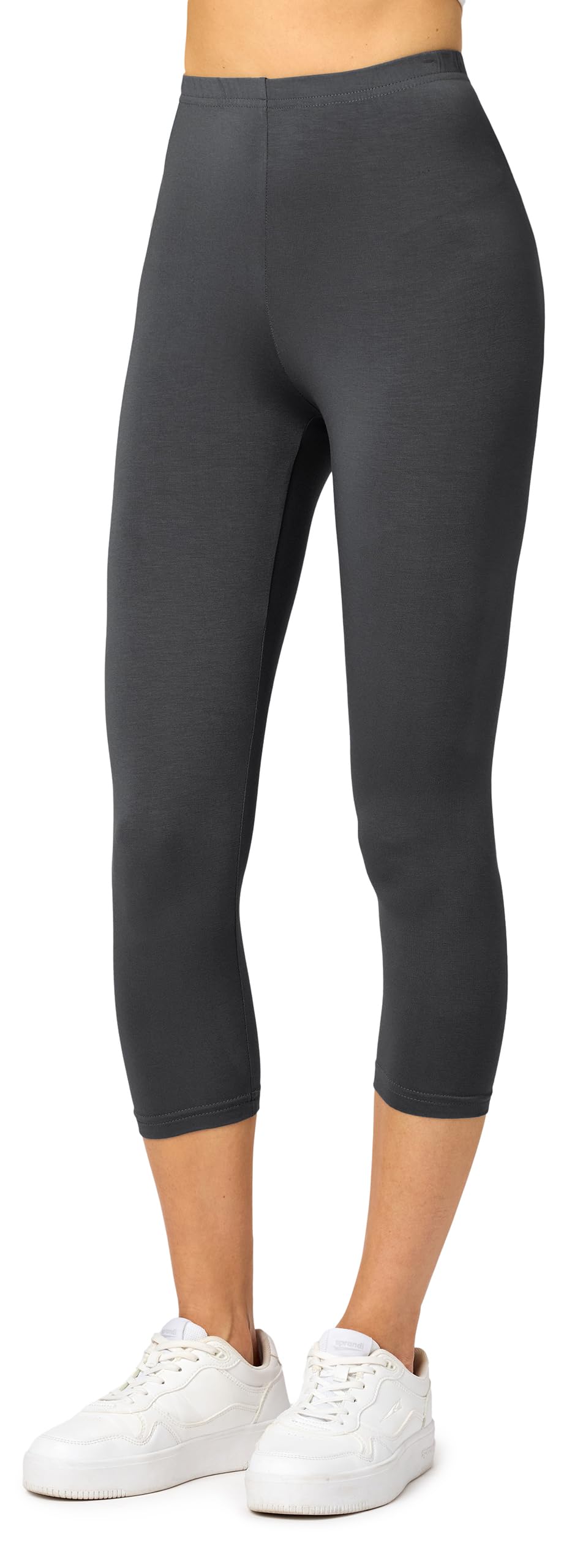 Merry Style Leggins Corti Donna 3/4 Pantaloni Capri Leggins Donna in Viscosa Traspirante, Pantaloncini Fitness Corti per Sportivi o Casual MS10-144