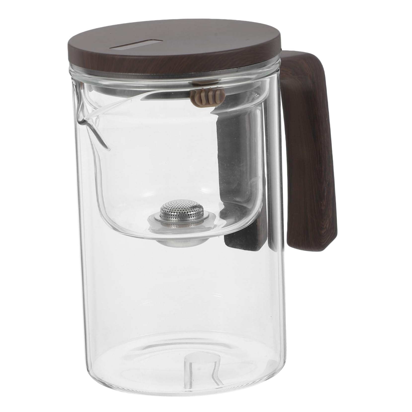 LIFKOME Tetera De Vidrio Con Infusor Tetera Infusor De Té Suelto Frasco De Vidrio