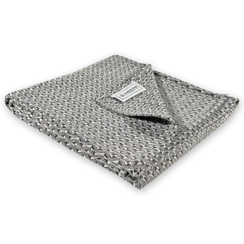 Faribault Mill North Star Point Twill Throw (Gray)