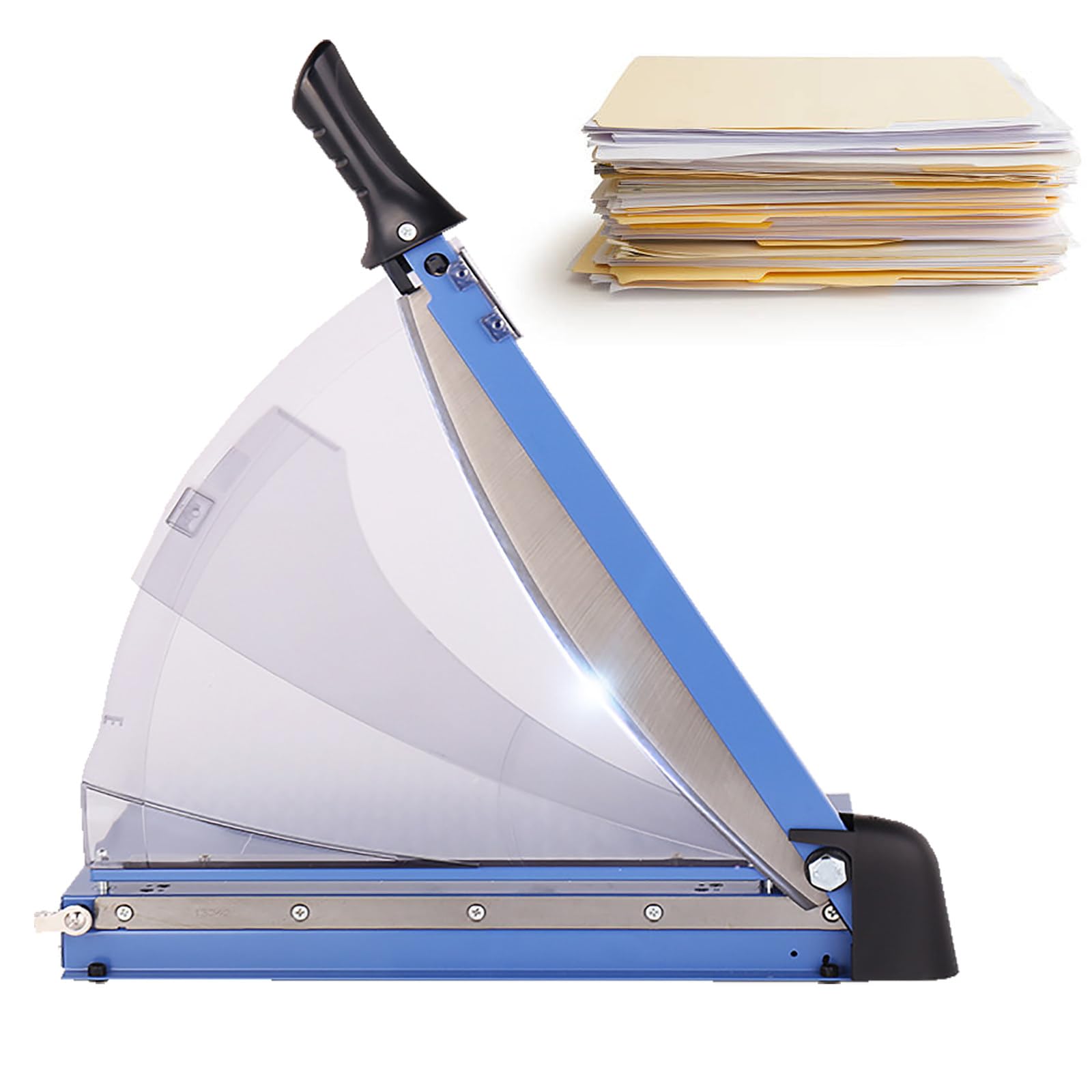 Taglierina per Carta Resistente con Base in Metallo, Taglierine e Rifilatrici Professionali per Carta a Ghigliottina A4 da 14,75", capacità di Taglio 40 Fogli, per Ufficio, Scuola